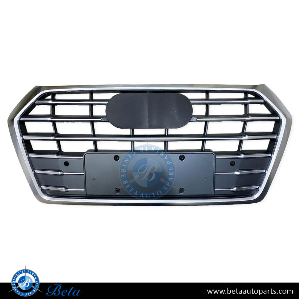 Grille Gray and Silver for Audi Q5 S-Line 2018-2020 models, Part Number 80A853651JRP5 Grille Gray and Silver for Audi Q5 S-Line 2018-2020 models, Part Number 80A853651JRP5